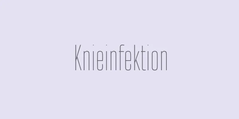 Knieinfektion