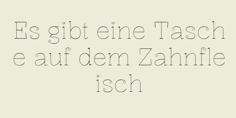 Es gibt eine Tasche auf dem Zahnfleisch
