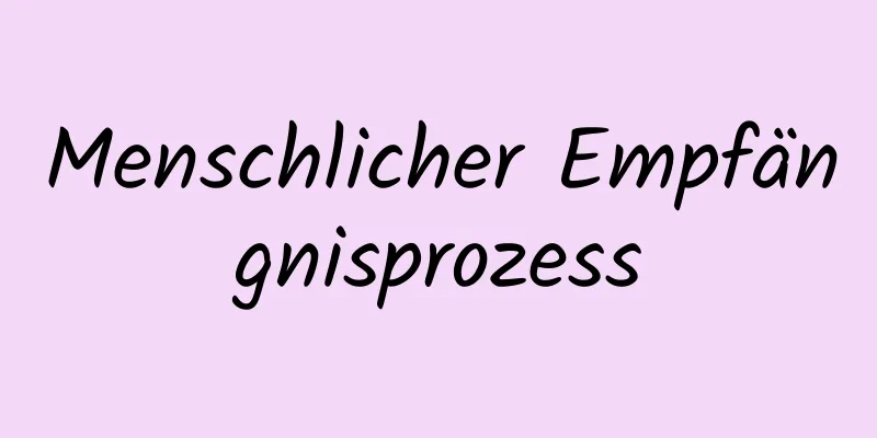Menschlicher Empfängnisprozess