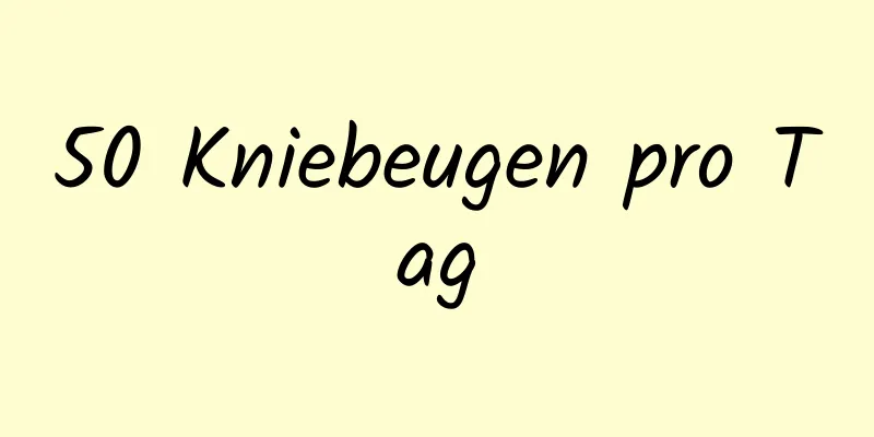 50 Kniebeugen pro Tag