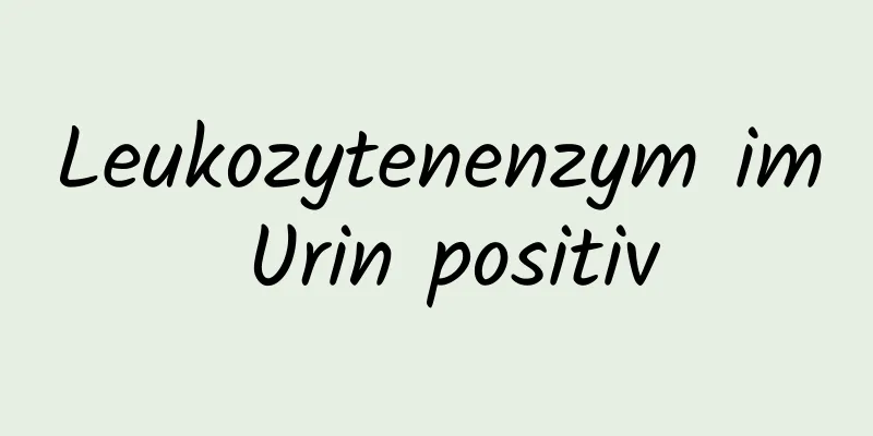 Leukozytenenzym im Urin positiv