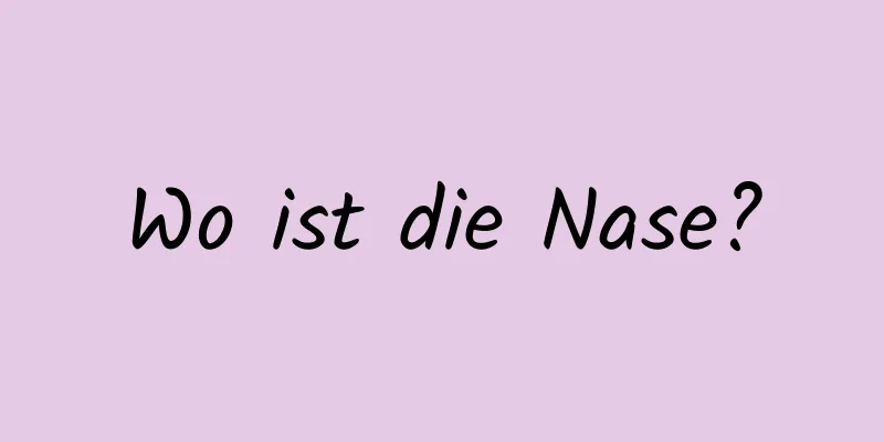 Wo ist die Nase?
