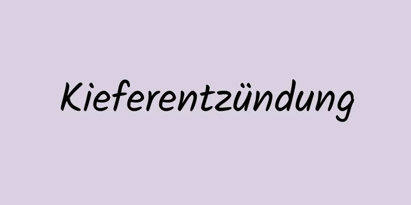 Kieferentzündung