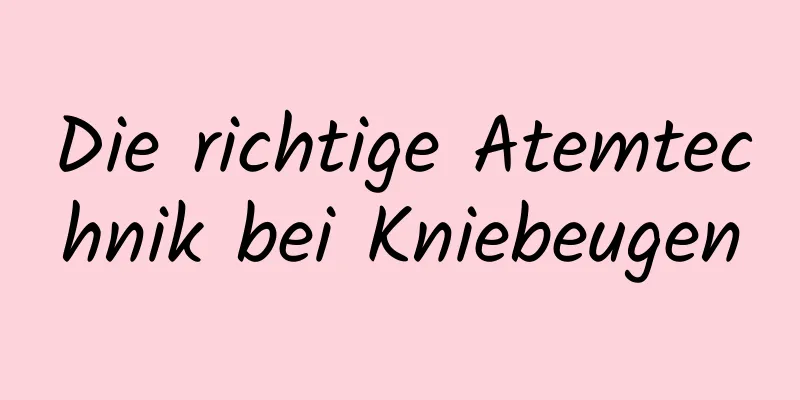 Die richtige Atemtechnik bei Kniebeugen