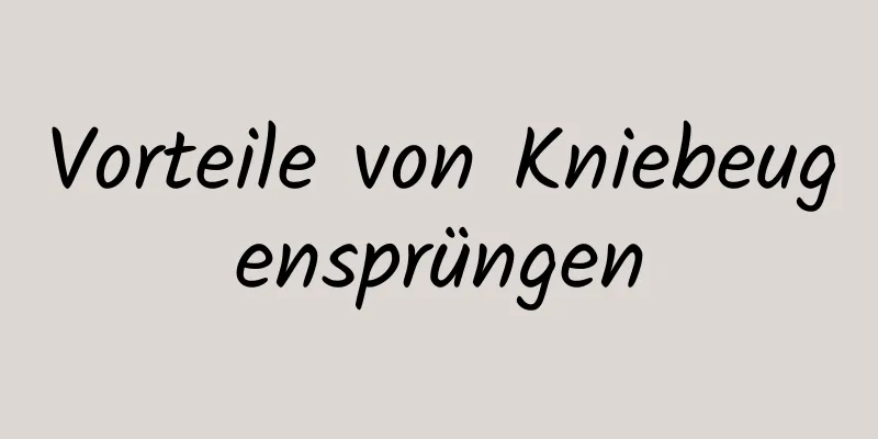 Vorteile von Kniebeugensprüngen