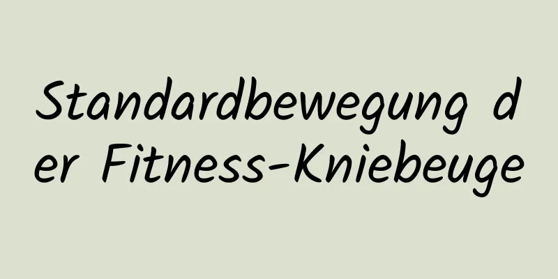 Standardbewegung der Fitness-Kniebeuge