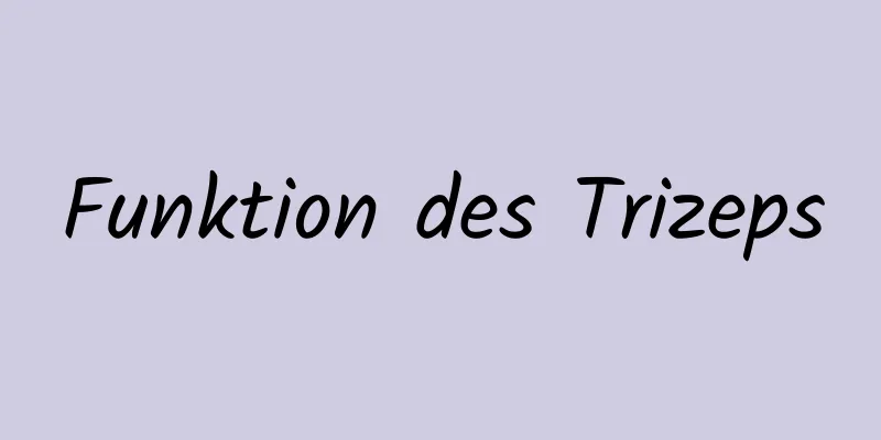 Funktion des Trizeps