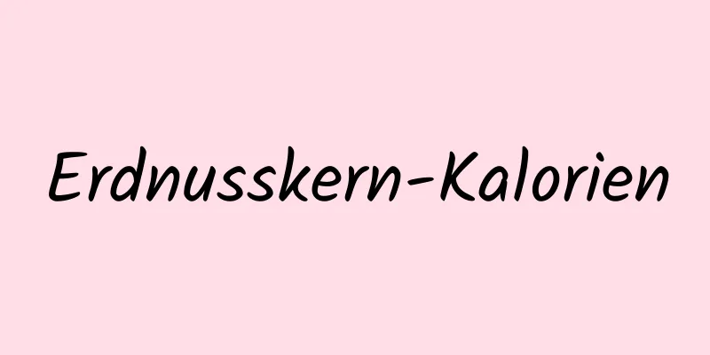 Erdnusskern-Kalorien