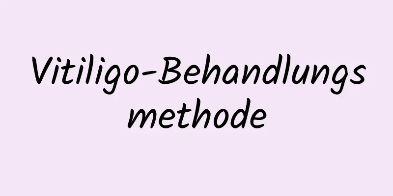 Vitiligo-Behandlungsmethode