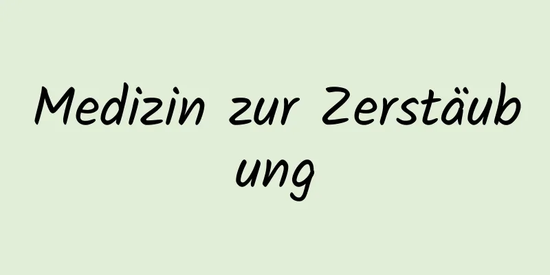 Medizin zur Zerstäubung