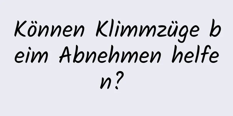 Können Klimmzüge beim Abnehmen helfen? 