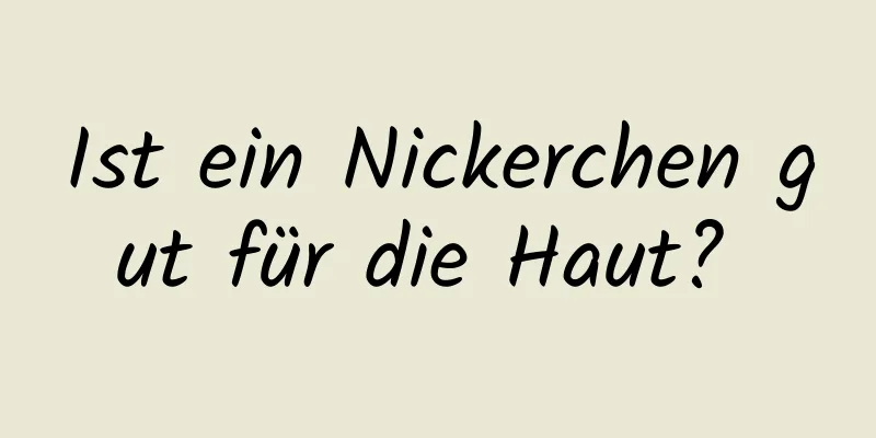 Ist ein Nickerchen gut für die Haut? 