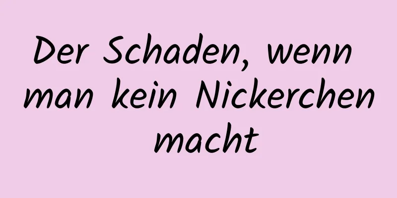 Der Schaden, wenn man kein Nickerchen macht