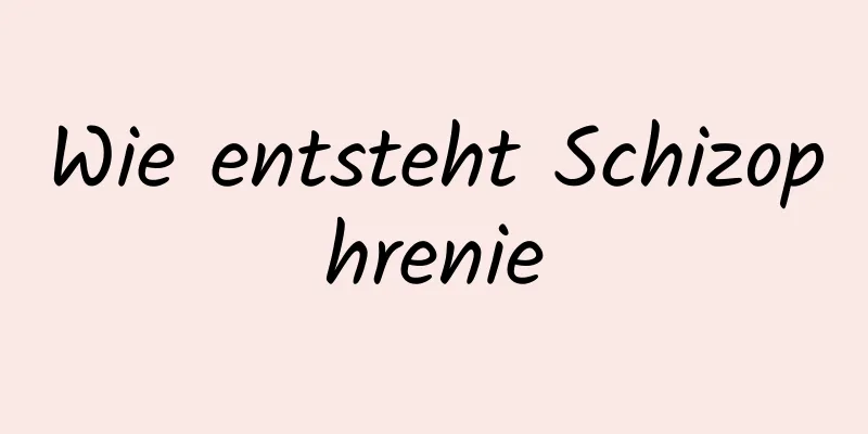 Wie entsteht Schizophrenie