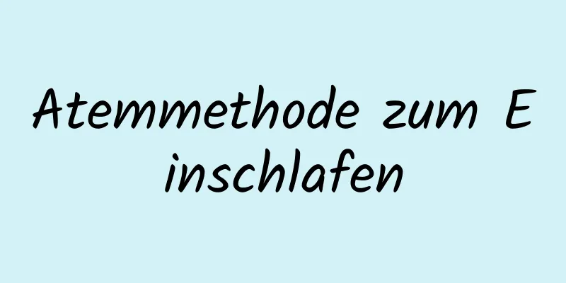 Atemmethode zum Einschlafen