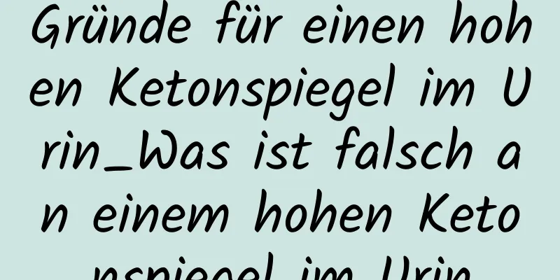 Gründe für einen hohen Ketonspiegel im Urin_Was ist falsch an einem hohen Ketonspiegel im Urin