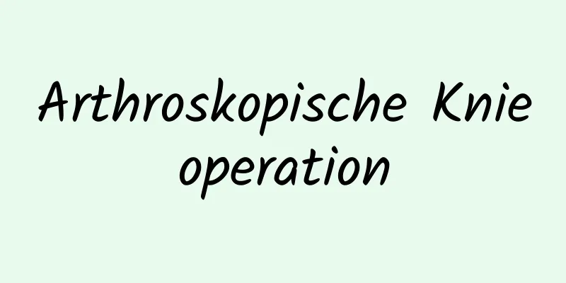 Arthroskopische Knieoperation