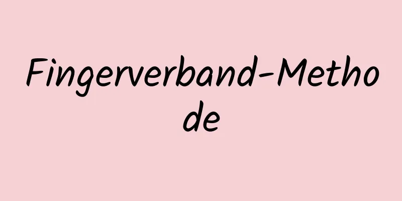 Fingerverband-Methode
