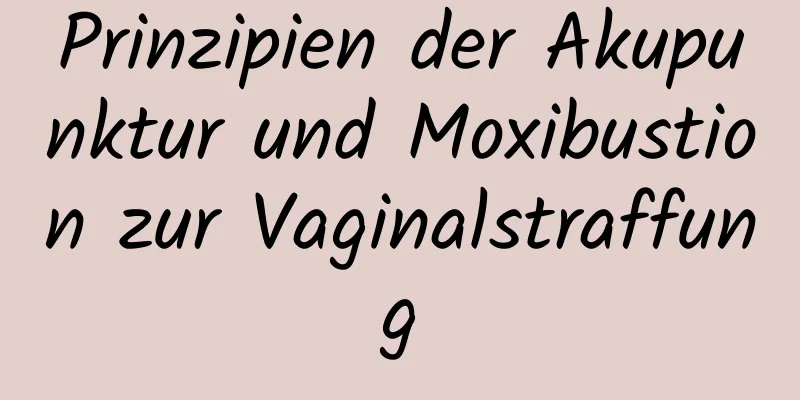 Prinzipien der Akupunktur und Moxibustion zur Vaginalstraffung