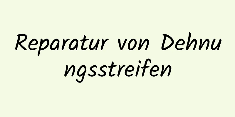 Reparatur von Dehnungsstreifen