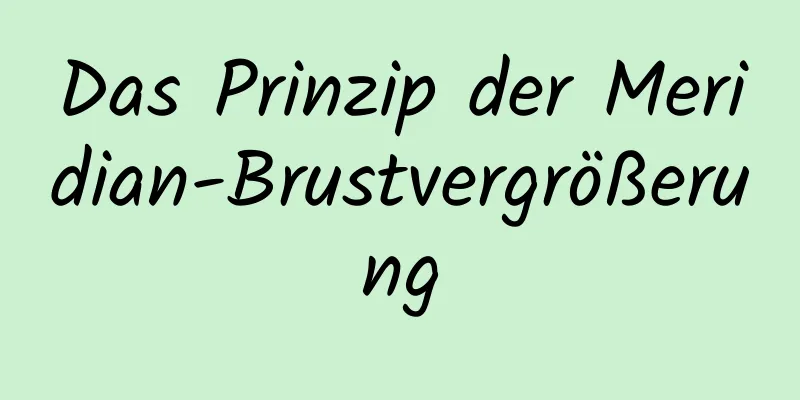 Das Prinzip der Meridian-Brustvergrößerung