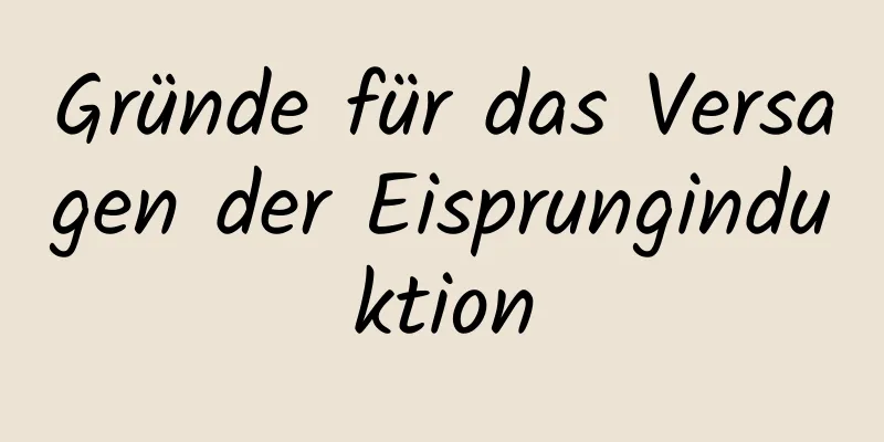 Gründe für das Versagen der Eisprunginduktion