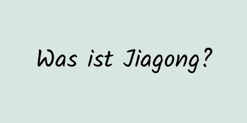 Was ist Jiagong?