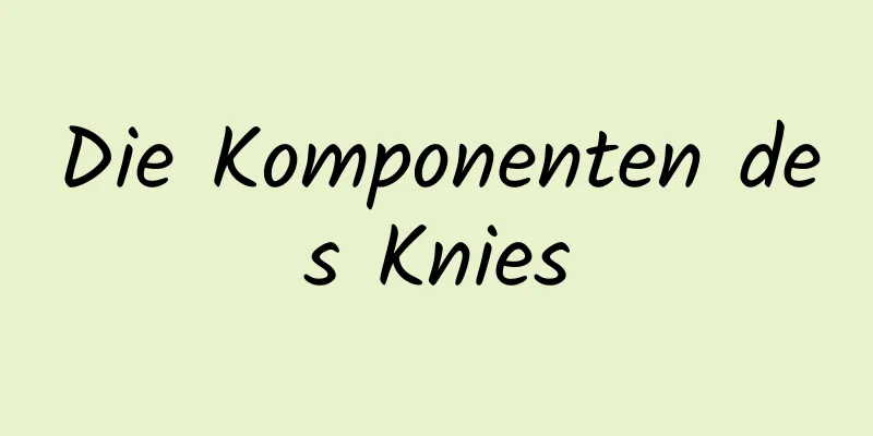 Die Komponenten des Knies