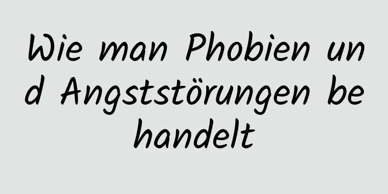 Wie man Phobien und Angststörungen behandelt