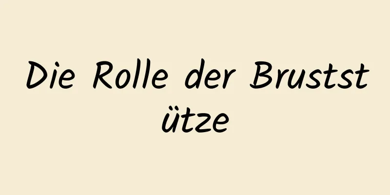 Die Rolle der Bruststütze