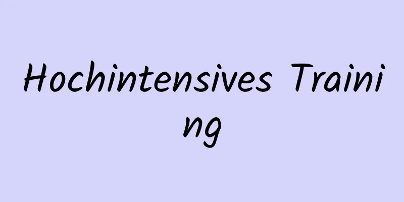 Hochintensives Training