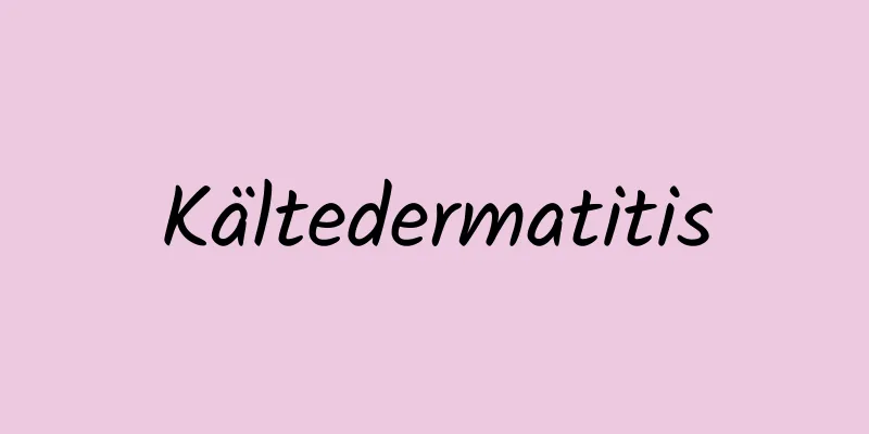 Kältedermatitis