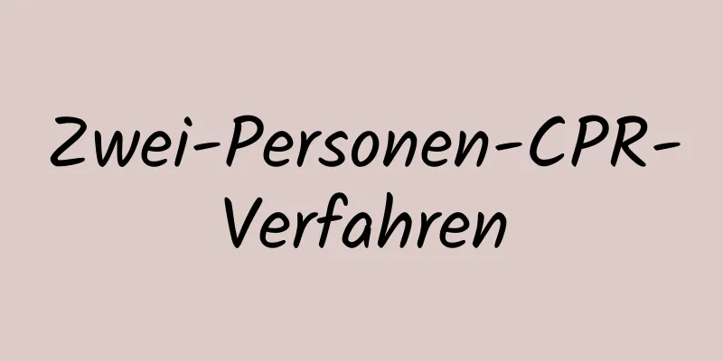 Zwei-Personen-CPR-Verfahren