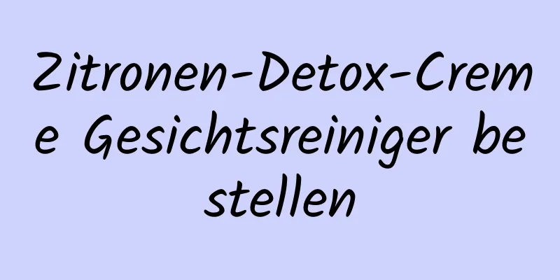 Zitronen-Detox-Creme Gesichtsreiniger bestellen