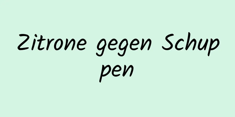 Zitrone gegen Schuppen