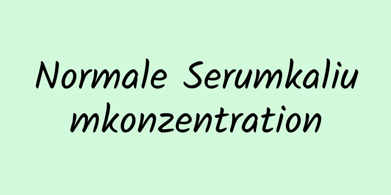 Normale Serumkaliumkonzentration
