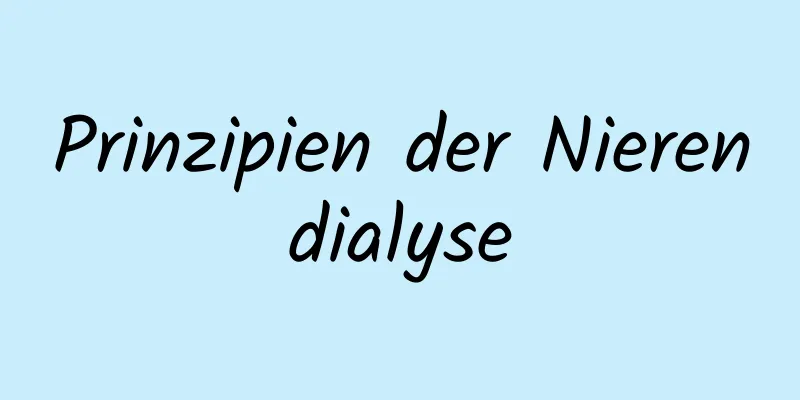 Prinzipien der Nierendialyse