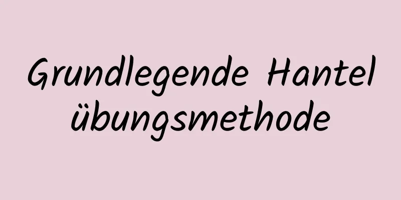 Grundlegende Hantelübungsmethode