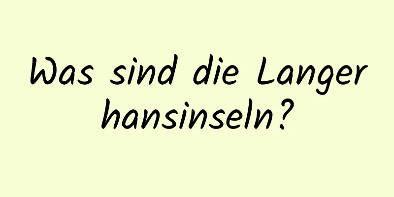 Was sind die Langerhansinseln?