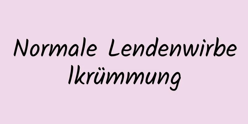 Normale Lendenwirbelkrümmung