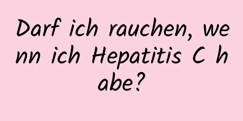 Darf ich rauchen, wenn ich Hepatitis C habe?