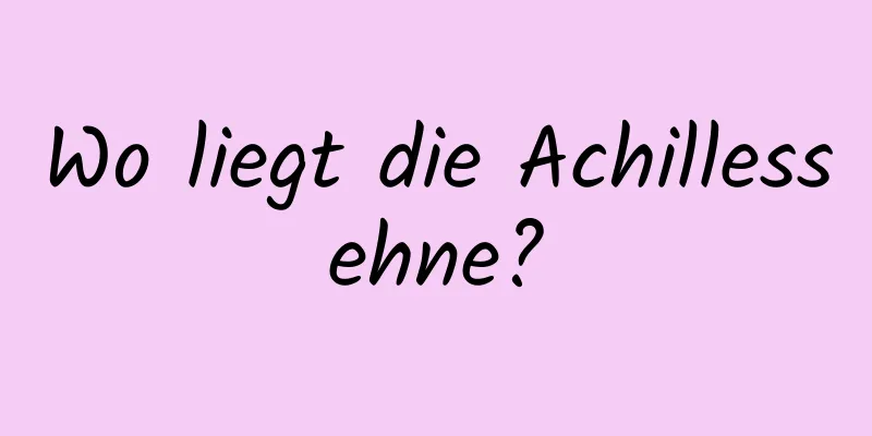 Wo liegt die Achillessehne?
