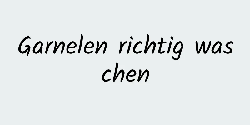 Garnelen richtig waschen