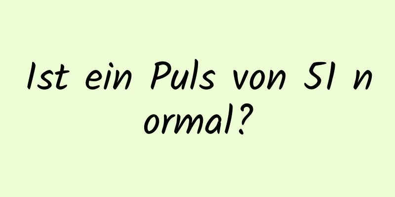 Ist ein Puls von 51 normal?