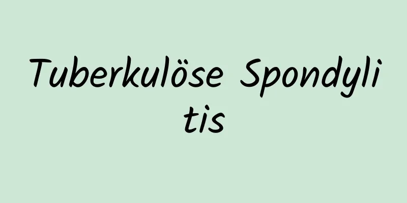 Tuberkulöse Spondylitis