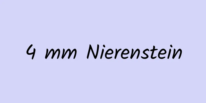 4 mm Nierenstein