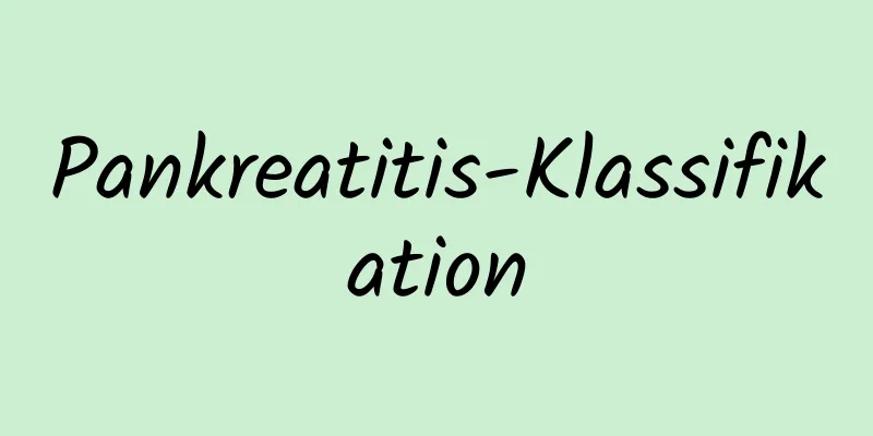 Pankreatitis-Klassifikation