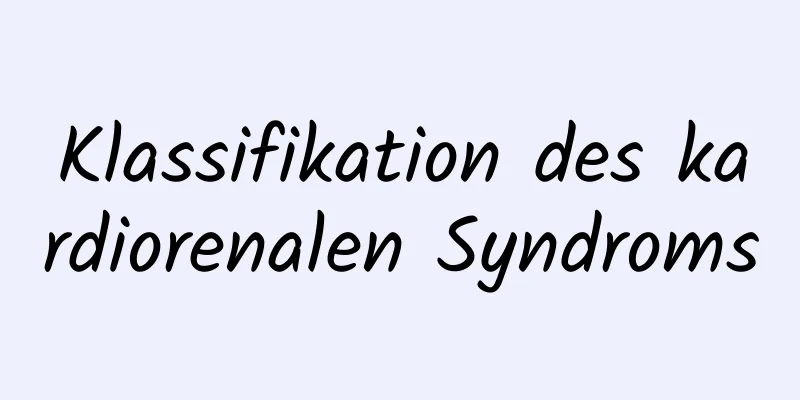 Klassifikation des kardiorenalen Syndroms