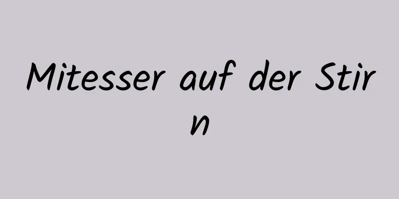 Mitesser auf der Stirn