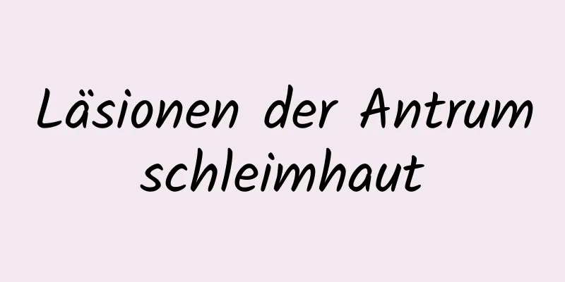 Läsionen der Antrumschleimhaut